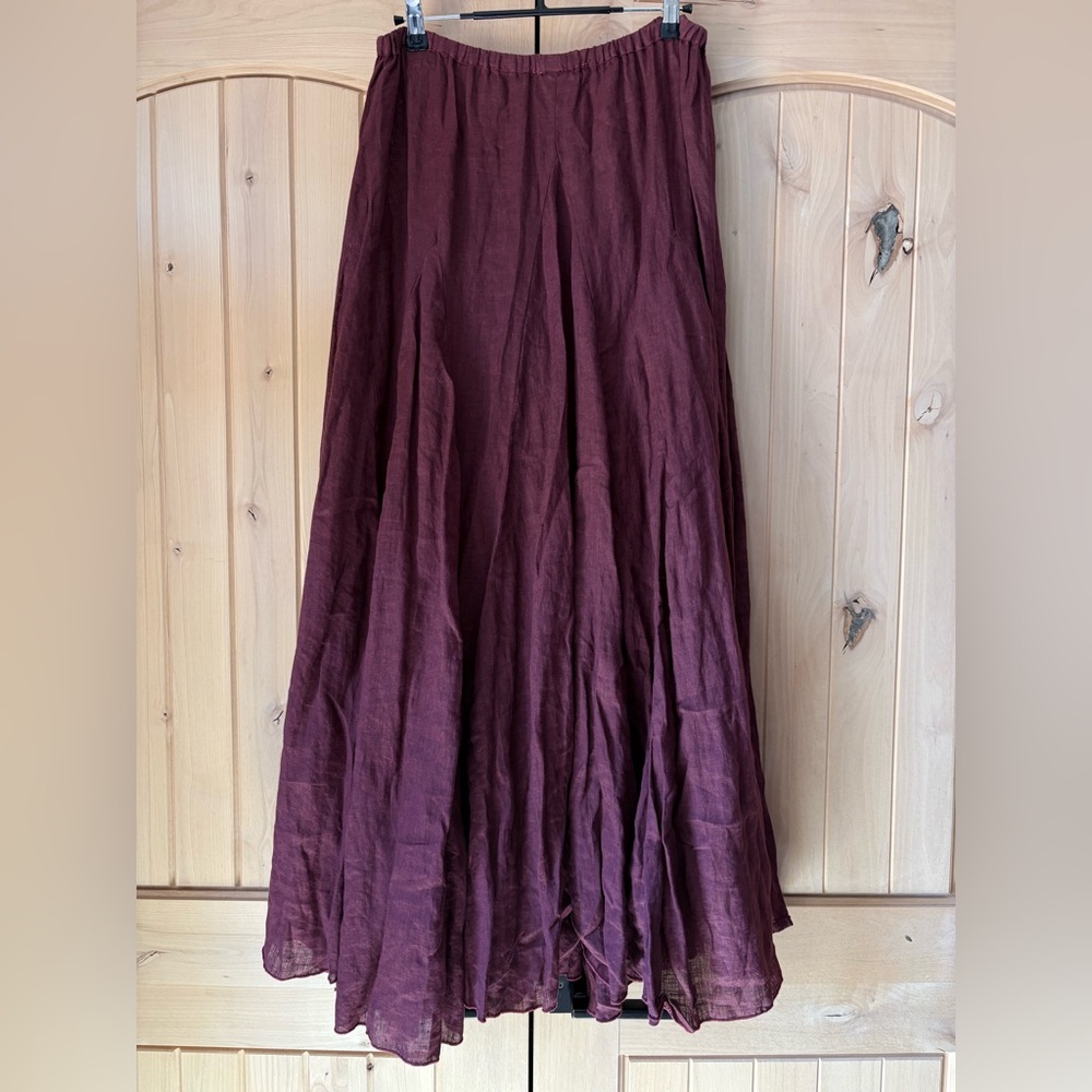 CP Shades x Free People Linen Lily Maxi Skirt
